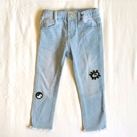 jessica simpson boho blouse & jeans matching outfit set 2T toddler girls - Picture 8 of 15